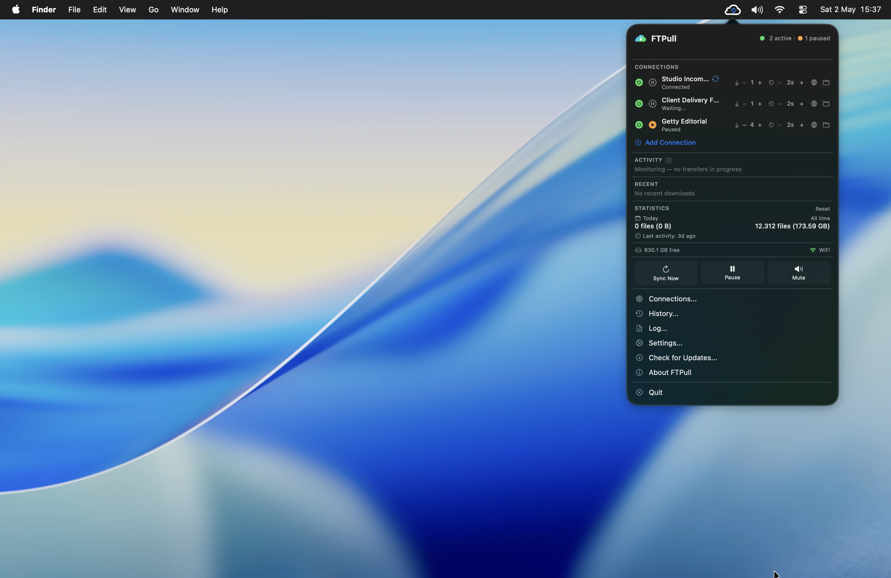 Screenshot FTPull · macOS